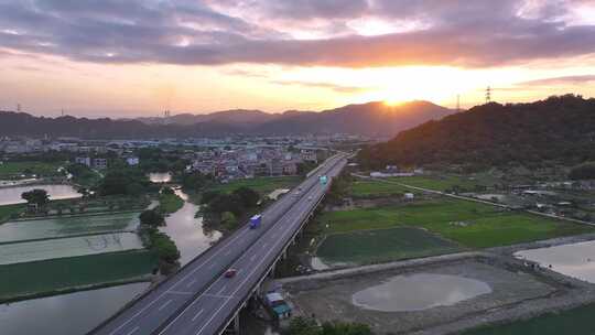 高速公路风景视频