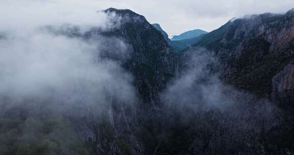 山，偏远，农村，无人机