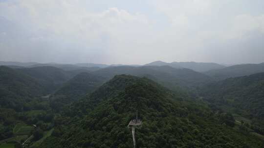 荆门天星寨革命烈士纪念碑航拍