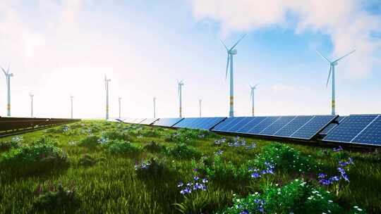 新能源 太阳能发电站 光伏发电