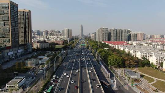 航拍河南郑州城市宣传片地标建筑