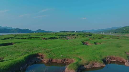 草原河流风景