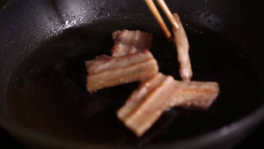 平底锅烤肉煎五花肉片 (6)