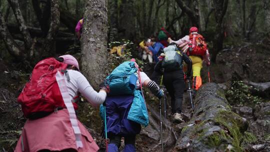 雨崩户外徒步登山