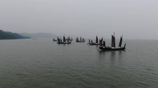 航拍无锡太湖风景