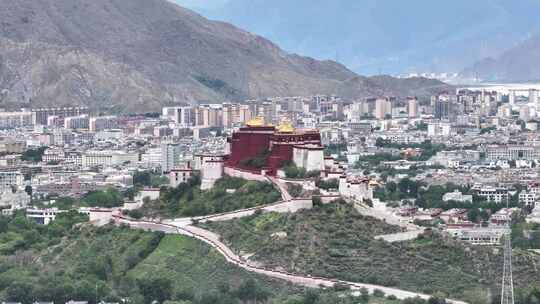 拉萨航拍空镜