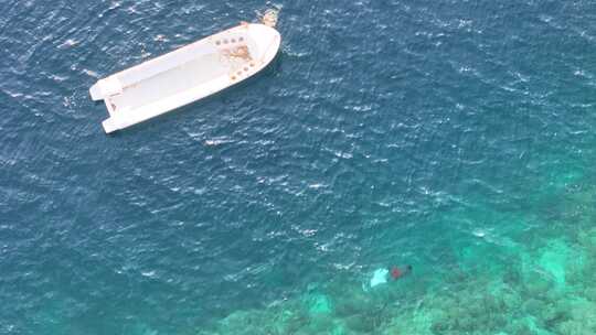 海岛海边休闲度假区航拍空镜