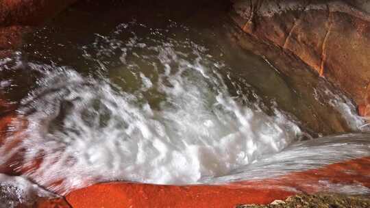 农村大山河流溪水水流小溪山涧