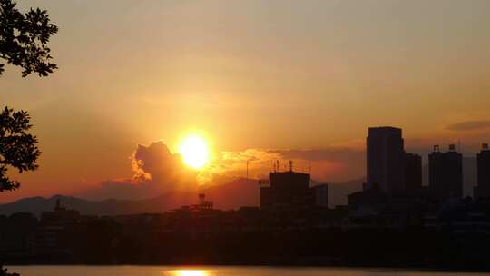 落日黄昏美景