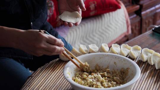 4K春节冬至传统美食包饺子水饺视频素材模板下载