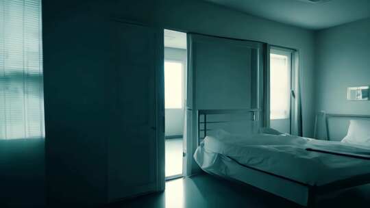 空无一人的医院病房 (3)