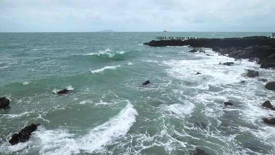 广西北海涠洲岛大海南岸鳄鱼山旅游旅行