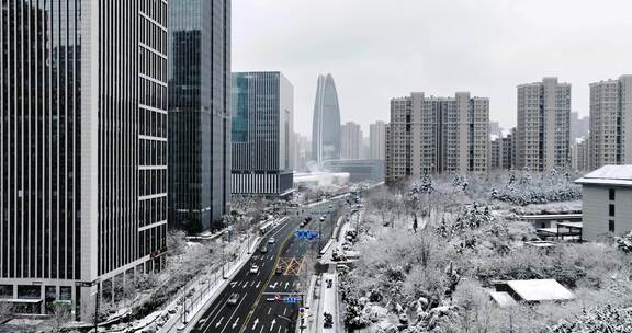 济南汉峪金谷雪景