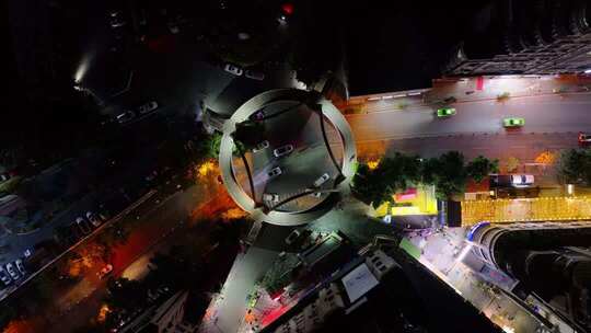 四川攀枝花市东区瓜子坪隆庆路人行天桥俯拍