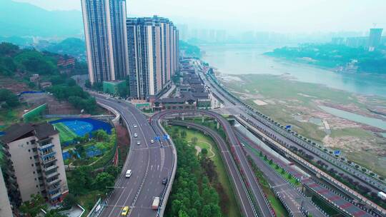 视频合集重庆高家花园立交桥系列航拍