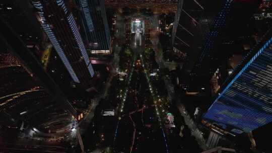广州cbd夜景俯拍
