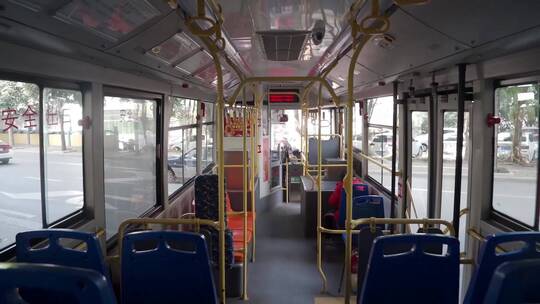 公交车 乘客视频素材模板下载