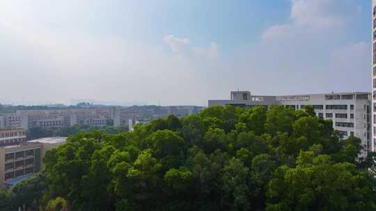 广州大学城航拍校园广州番禺区广东城市风景