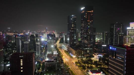 深圳 深圳夜景 夜景 航拍 科技园