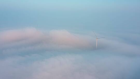 郑州五指岭风力发电云海延时摄影视频素材模板下载