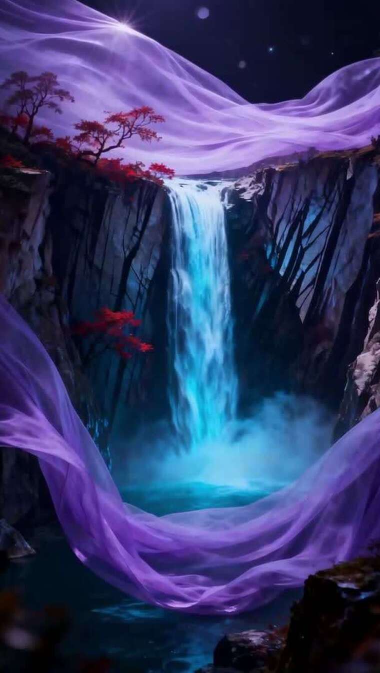 超现实风格国潮山水意境动画梦幻水墨丹青