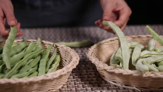 白扁豆摘扁豆择菜