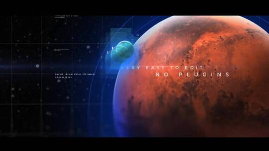 新潮科技感火星电影预告片片场AE模板AE视频素材教程下载