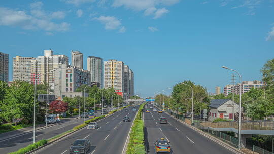 【8k】北京通惠河北路 城市快速路 车流延时