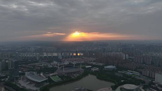 洛阳洛河体育场城市立交建设企业宣传片航拍