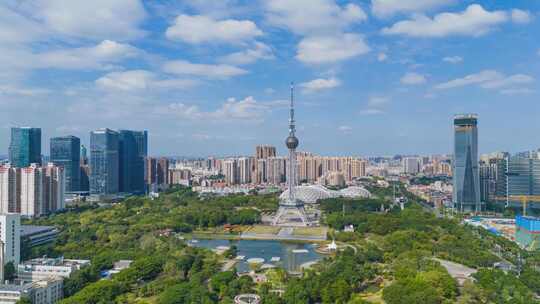 佛山电视塔地标延时