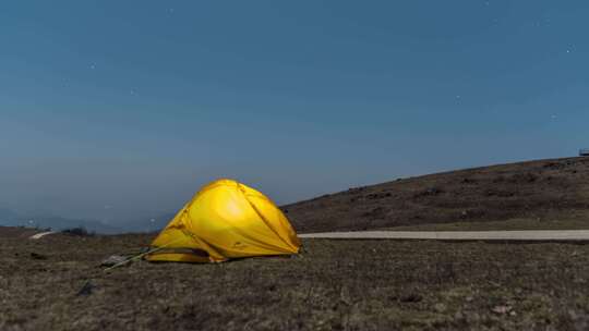 湖北襄阳南顶草原星空延时