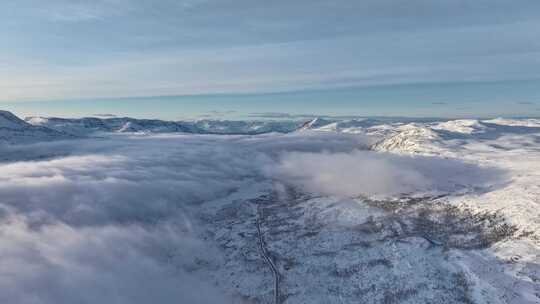 航拍挪威特罗姆瑟自然风光(4K)