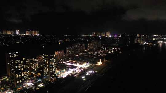 万科双月湾夜景