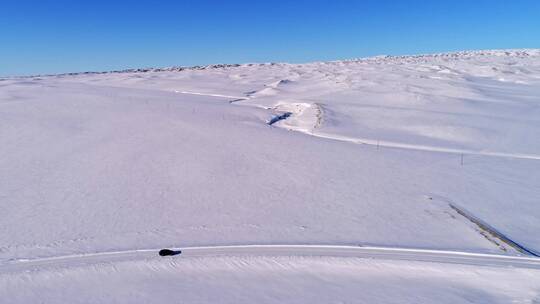 新疆冰封的喀纳斯雪原