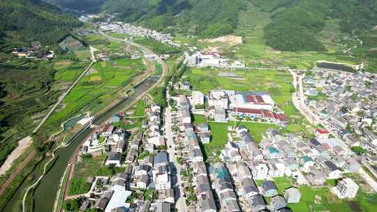 山村村庄风景航拍