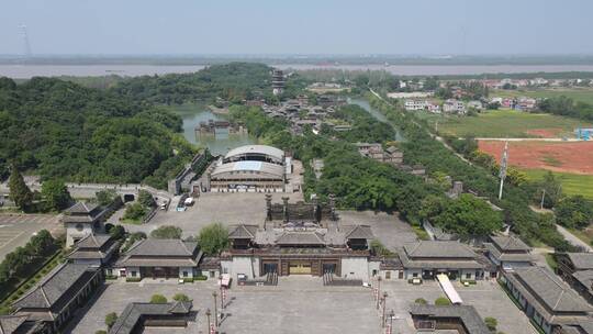 4K航拍湖北赤壁古战场5A景区