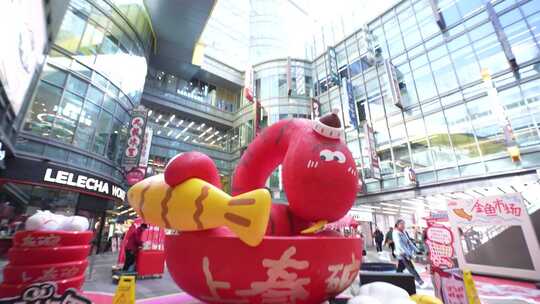 上海日月光广场 商场日月光  熙熙攘攘