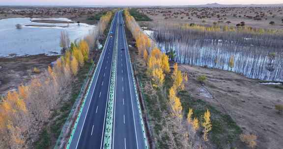 高速公路航拍