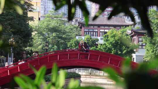 永庆坊面黄沙空中阁楼粤剧艺术博物馆月亮桥