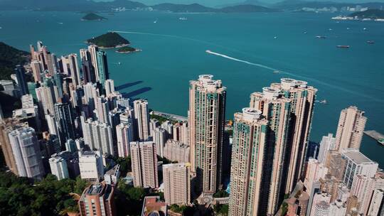 繁华香港航拍空镜