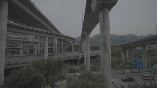重庆交通立交桥航拍