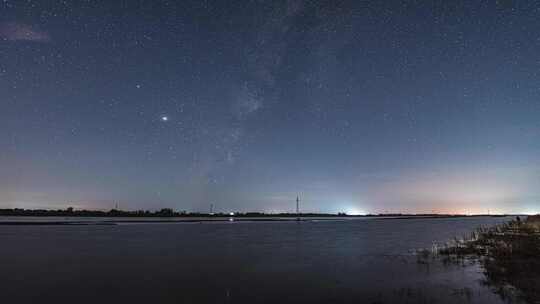 6k湖面星空延时