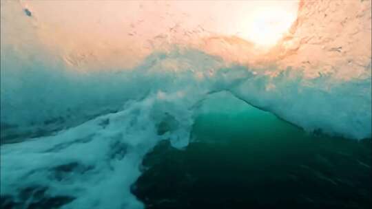 大海海浪海波浪海岸海洋海水FPV航拍大自