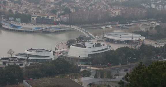 湖州南太湖旅游度假区城市建筑民居景观远景