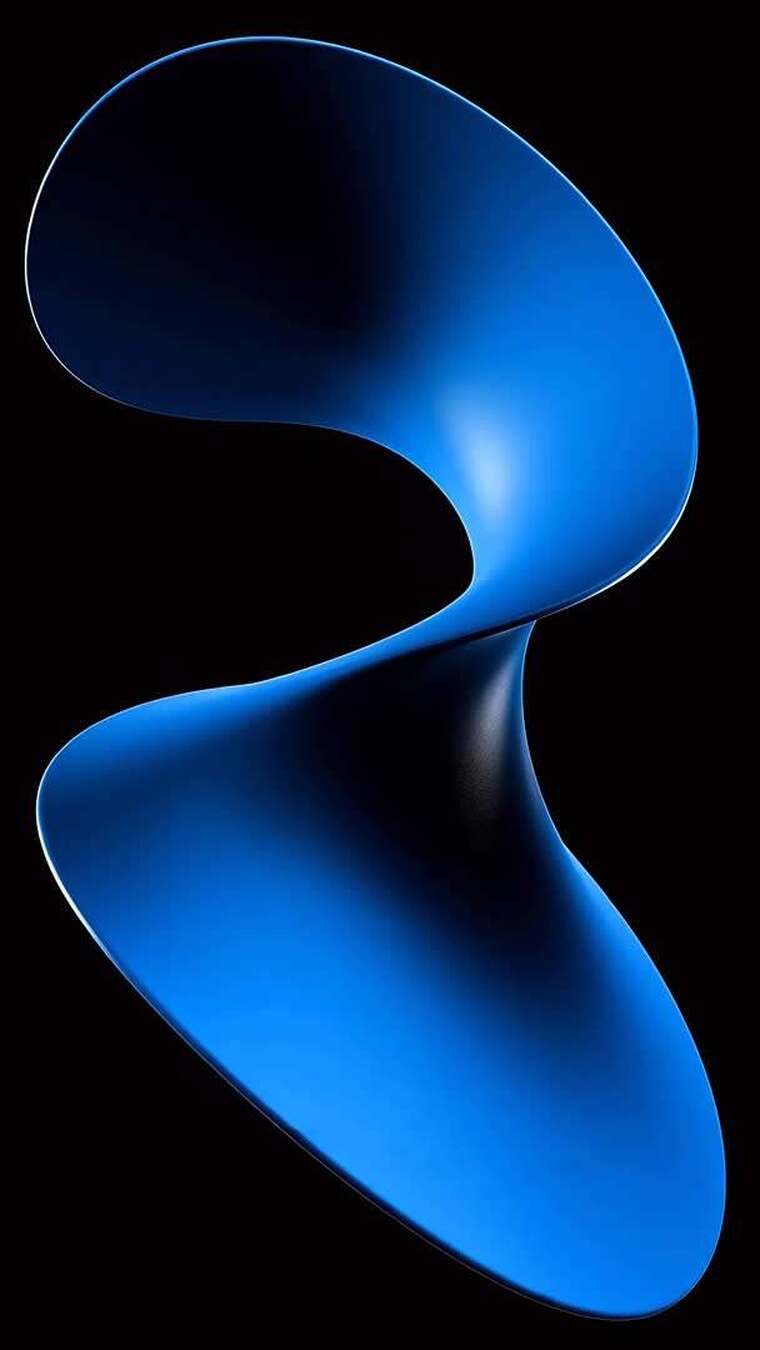 蓝色抽象几何体