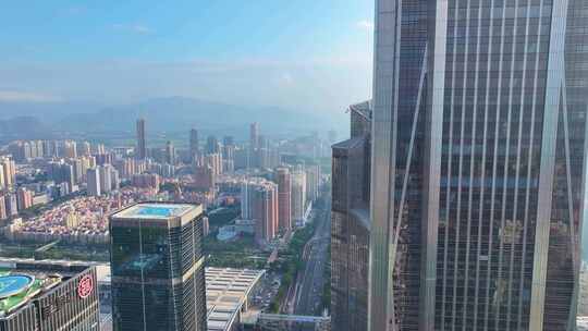 平安金融中心大厦深圳航拍城市地标高楼大厦视频素材模板下载