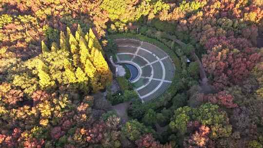 南京秋天 音乐台 中山陵风景区