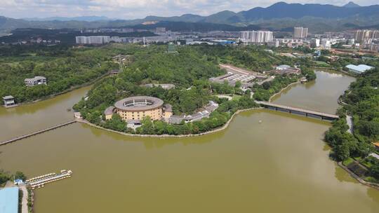 江西 赣州 五龙 客家 风情园 4A 景区 航拍