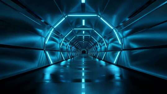 科技感隧道穿梭动画素材