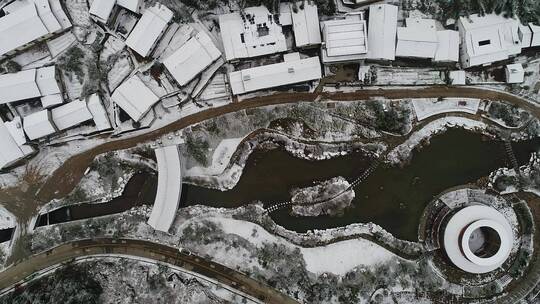 衢州七里雪景